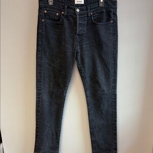 Buck Mason Slim Fit Black Stretch Denim Jeans Made in USA 32x30